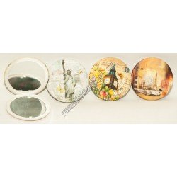 R0017 Зеркало 2х стороннее карманное