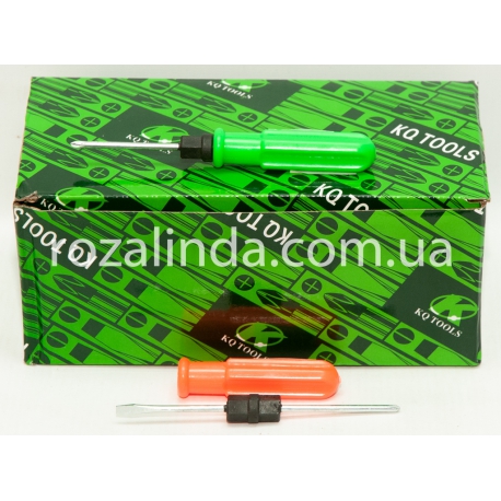 R0205 Отвертка 2-х стороння малая (60 шт/доза) (13,3*1,4 см)16 г.