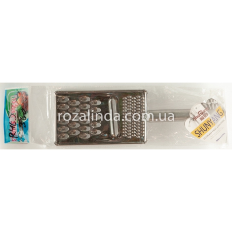 R0465 Терка микс плоская металлическая с ручкой