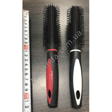 R0390 Расческа круглая 24/д 9511-237, с цветной ручкой 22,5 см, 68г,