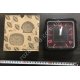 R0407 Будильник квадратный черный