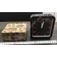 R0407 Будильник квадратный черный