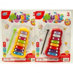 R0656 Музыкальный инструмент(ксилофон) + палочка 17*25 см.