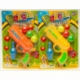 R647 Пистолет-бластер + 4 предмета (кегля, шарики) "Ballgun" 25*17 см.