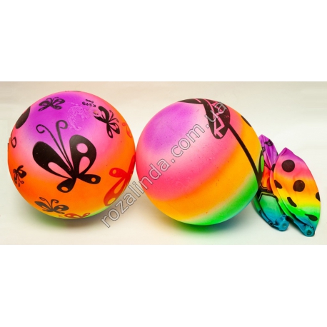 R0579 Мячик радужный д.18 см