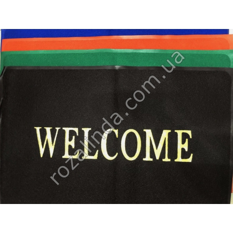 R0669 Коврик Welcomе резиновый большой в асс. 117*77 см. 1500 гр.