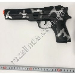 R0700 Пистолет камуфляжный музыкальный (механизм) инерционный 24*12 см.