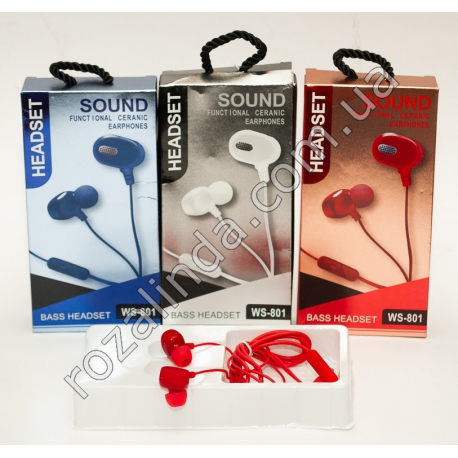 R0880 Наушники Bass Headset WS-801