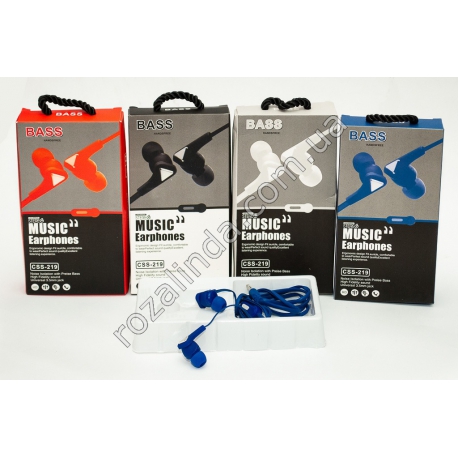 R0847 Наушники Music Earphones CSS-219