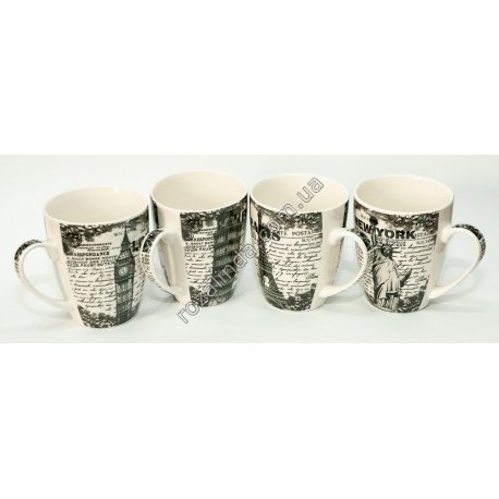 R899 Чашка керамическая "газетка" (10х8,5 см.)
