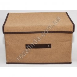 М0009 Ящик ПВХ д/хранения вещей, однотонный, ткань (37*23*23,5 см.) 418 гр..