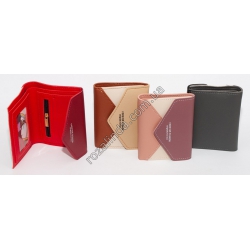 М0017 Кошелек женский "Forever fashion" 3-х цветный, кнопка-магнит(11,5х9х1,5 см.) 65 гр.