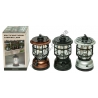 М0225 Фонарь "Старинный" Camping lamp,тепл.свет,регул.,солн.бат+1АКБ+USB A+micro USB,крючок,18*10см