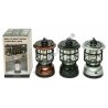 М0225 Фонарь "Старинный" Camping lamp,тепл.свет,регул.,солн.бат+1АКБ+USB A+micro USB,крючок,18*10см