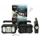 М0227 Фонарь Kejia, KJ-208, Micro USB + солн.батарея, разъем под 4 батар.АА, (17*14*4 см) 243 гр.