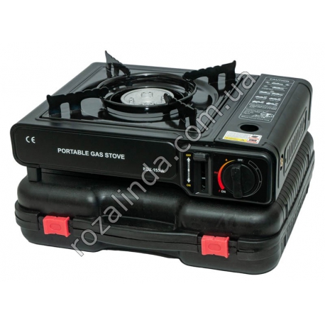 М0301 Плита газовая туристическая 'Portable gas stove', BZD-155A, чемодан пластик, 34*27*8см,&nbsp;1.65кг