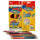 М0293 Карандаши цветные двусторонние 12шт/24цвета, Colorino kids, KZ 12/24, трехгранные