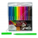 М0257 Фломастеры 12 цветов Color Fibre, 858, 12 шт/доза (14*12.5*0.8см),62 гр