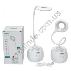 М0330 Лампа настольная LED,TAIGEXIN,5W TGX-772, 1200mAh, 3реж.+ночник,стакан/подст.телеф., гибкая