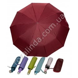 М0166 Зонт полуавтомат, кожаный чехол, + фонарик, регул.ручка, 34 см, 370 гр.