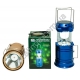М0349 Фонарь выдвижной 'He sheen' HS-5900Т,1W+6Led, две мет.ручки, зарядка-вилка+USB A+солнечная бат