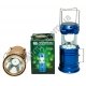 М0349 Фонарь выдвижной 'He sheen' HS-5900Т,1W+6Led, две мет.ручки, зарядка-вилка+USB A+солнечная бат