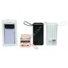 М0365 Power bank портативное зарядное устройство 'RoHS' 3.7wh, 20000mAh, micro+typeC вход, 4кабеля для зарядки: micro, Type C, L