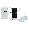 М0367 Power bank портативное зарядное устройство 'RoHS' 3.7wh, 20000mAh, Ребристый, micro+typeC вход, 4кабеля для зарядки: micro