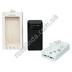 М0369 Power bank портативное зарядное устройство 'RoHS' 3.7wh, 20000mAh, micro+typeC вход, съемные 3 кабели для зарядки: micro, 