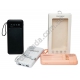 М0372 Power bank портативное зарядное устройство 'RoHS' 3.7wh, 10000mAh,micro вход, 4кабеля для зарядки: micro, Type C, Lighting