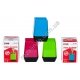М0410 Стакан-подставка для ручек, пластик, квадратный, цветной, Pen stand, DG-6910,6.2*5.5*11см, 71г