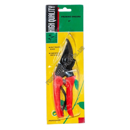 М0422 Секатор садовый High Quality, 8", 16.5см, 25*8*2см, 120гр