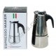 М0473 Кофеварка гейзерная Espresso Maker Классик на 6 чашек, сталестин, 19*9.5см, 409 г