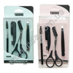 М0470 Набор инструментов для моделирования бровей 'Yrong',4 предмета, 8,5*9,5*1,5см, 62г, 12 шт/доза