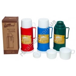 М0484 Термос пласт. со стеклянной колбой 1л 'Daydays' Vacuum Flask NO-2644, 26*11*8,5см, 484г