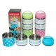 М0486 Ланч-бокс 3 яруса Lunch Box,с ручкой 1200мл,JC121-3, (2яруса-5,5см 1 ярус-9,5см) 28*11см
