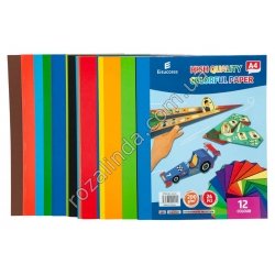 М0490 Бумага цветная (двухстр.) А4 плотная 200g/m^2 24 цвета, 'Eisuccess' NO:А4-24, 29,5*21см, 253г