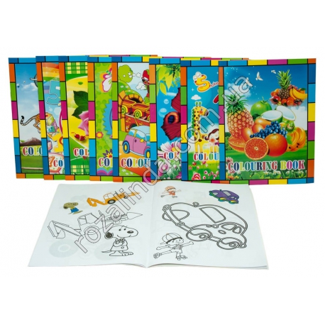 М0508 Раскраска Colouring book JY-A001-36 (16 стр./28,5*20,5/53гр.(12 шт/доза)