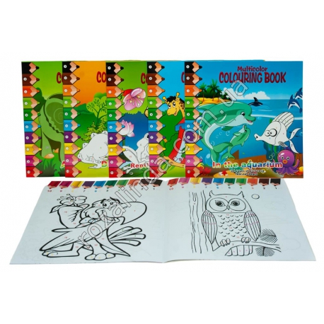 М0519 Раскраска Multicolor Colouring Book 111-01-06 (24 стр./28,5*28/100гр.(12 шт/доза)