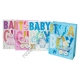 М0612 Пакет подарочный бумажный (12 шт/доза) 'Baby' boy/girl, 40×30×12см, 105гр.(гигант)