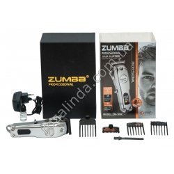 М0640 Машинка д/стрижки, 'Zumba Professional', ZM-1992, 3W, Led display, аккумулятор +кабель питания, +аксессуары, 19×6×5см (24×
