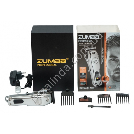 М0640 Машинка д/стрижки, 'Zumba Professional', ZM-1992, 3W, Led display, аккумулятор +кабель питания, +аксессуары, 19×6×5см (24×