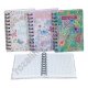М0537 Блокнот А6 спираль, 'Цветы/Колибри', клетка, 80л. твердый переплет, 14.7*10,5*1,2см,119гр