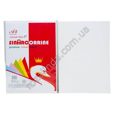 М0562 Картон белый А4 Sinarcorrine, 10шт/уп, 21*30см, 200г/м2, 148гр