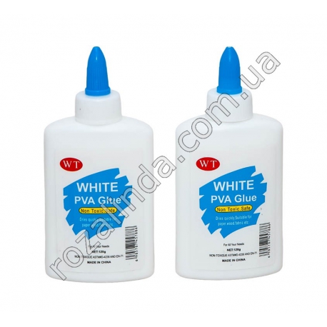 М0647 Клей ПВА белый с аппликатором 120г, 12 шт/доза, White Craft glue, 13.2*6*2.8см, 120гр