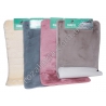 М0674 Коврик ЭКО мех с кантом 'Carpet', анти скольз. микс цветов, 50*82см, 536гр,