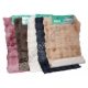 М0675 Коврик ЭКО мех Фигунный 'Carpet', анти скольз. микс цветов, 51*80см, 340гр, малый.