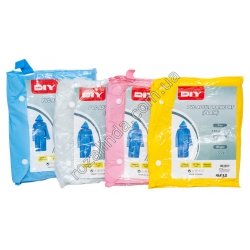 М0633 Дождевик муж/жен. 'Mr DIY' 100% PVC, размер 118*63см,рост 160-178см, плотн 320г, сумочка, 198г