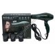 Е0012 Фен для волос SOKANY SK-2226, зеленый, 3000W, 3 насадки, 2 ск/2темп, 655гр,