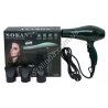Е0012 Фен для волос SOKANY SK-2226, зеленый, 3000W, 3 насадки, 2 ск/2темп, 655гр,